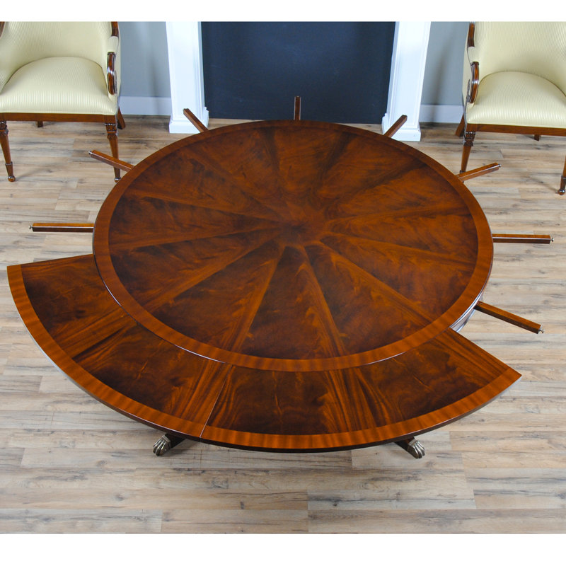 Table de salle à manger en bois d'acajou massif