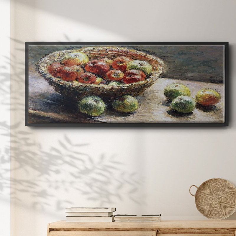 " The Plate With Apples, 1880 ", 24" H x 60" W x 1.5" D, Black