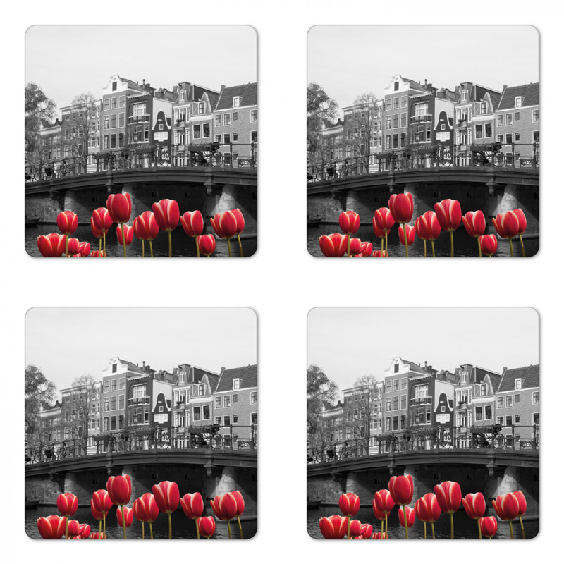 Square 4 Piece Coaster Set