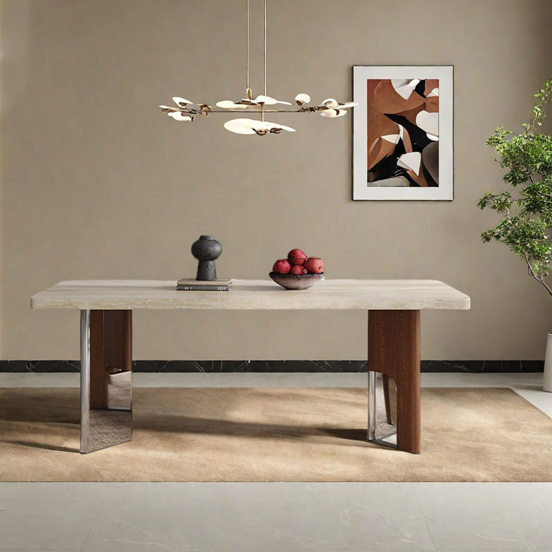 Table de salle à manger French Vintage, H 29,5 po x L 70,9 po x l 35,4 po