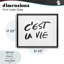 «C'est La Vie», impression encadrée de texte minimal sous verre, conception par SD Graphics Studio-742561623-742561640