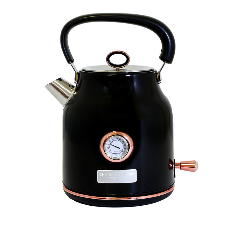 1.7L Kettle, Black/Rose Gold