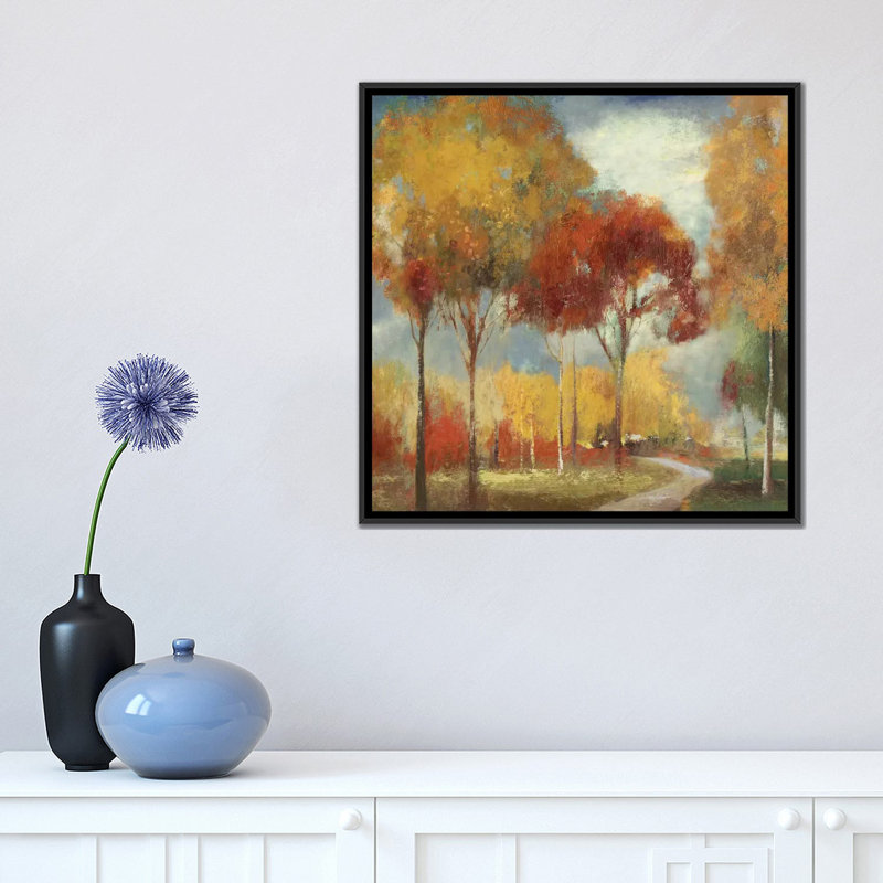 «Odyssey», reproduction sur toile, H 18 po x l 18 po x P 1,5 po, Toile avec cadre noir, Pas de tapis