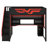 Full Size Gaming Loft Bed With Desk And Storage Staircase, Wood Loft Bed With LED Lights And USB For Kids, Teens, Adults