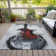 Machine Washable Indoor/Outdoor Xhevrie Gray Rug