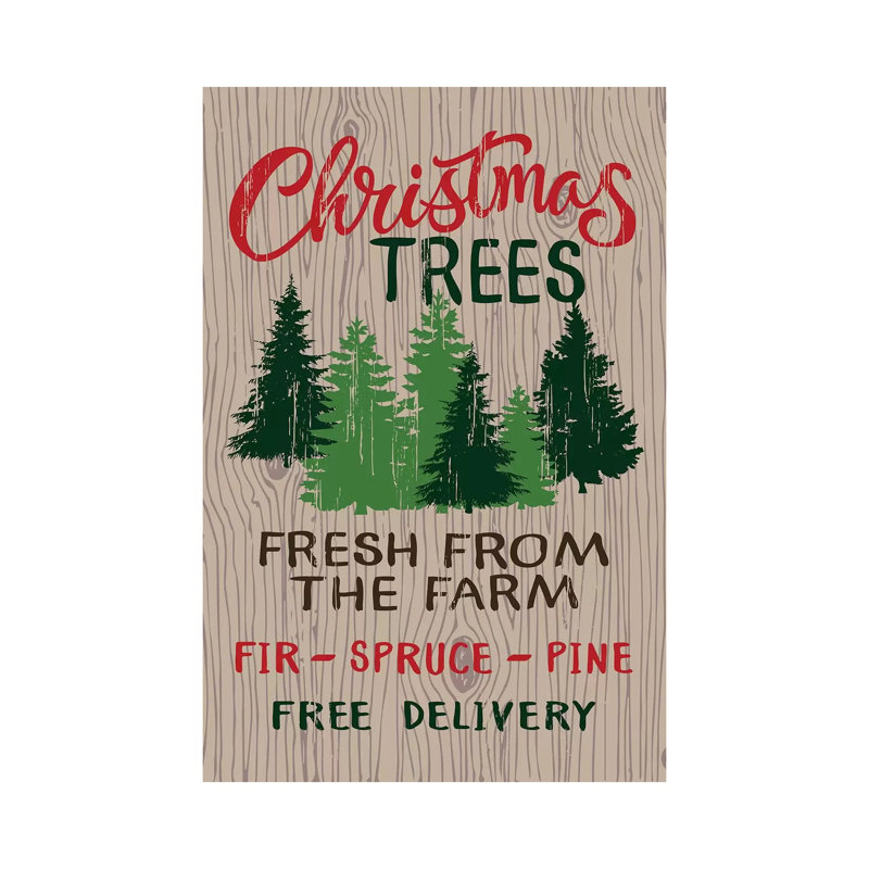 Rustic Christmas by Lisa Whitebutton - Wrapped Canvas Print, 152.5 cm H x 101.5 cm W