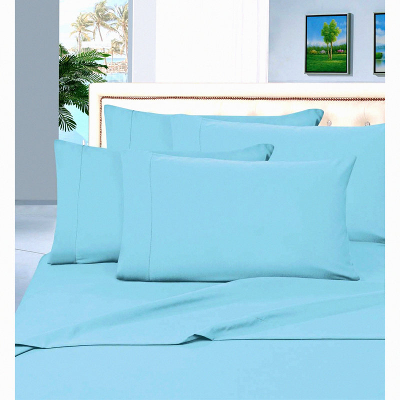 Aqua Bliss 1500 Ultra Soft Wrinkle Resistant Queen Bed Sheet Set - Premier Hotel Quality Luxurious 6 Piece
