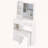 Small Space Vanity with Sliding Mirror and Storage-1252403558