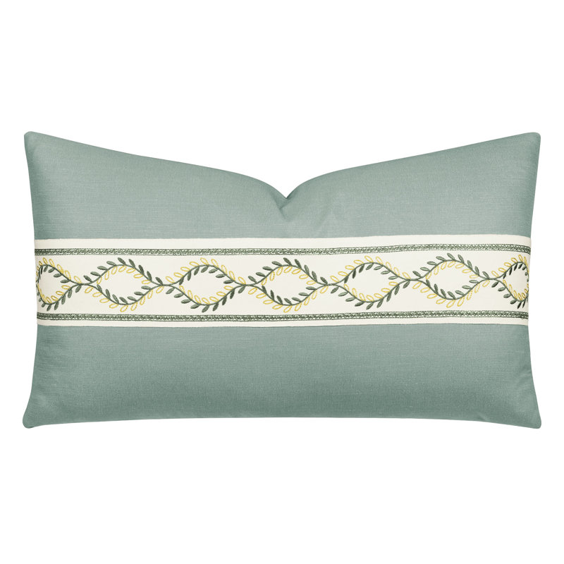 Coussin décoratif à bordure botanique Mack