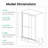 Double Bypass Tempered Glass Shower Door, 6Mm, , Robust Structure 72" H Sliding 56"-60" W, Glass, Bathroom Partition-124830234