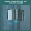Porte de douche pliante en verre trempé de l 36 po x H 72 po, à surface coulissante, embuage peu encombrant,