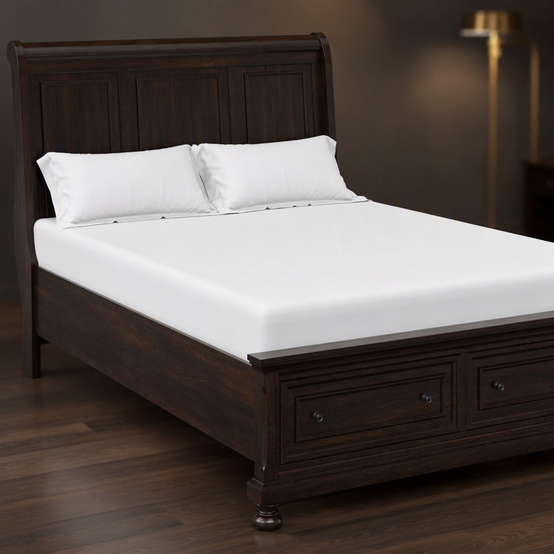 Dark Cherry King Storage Bed