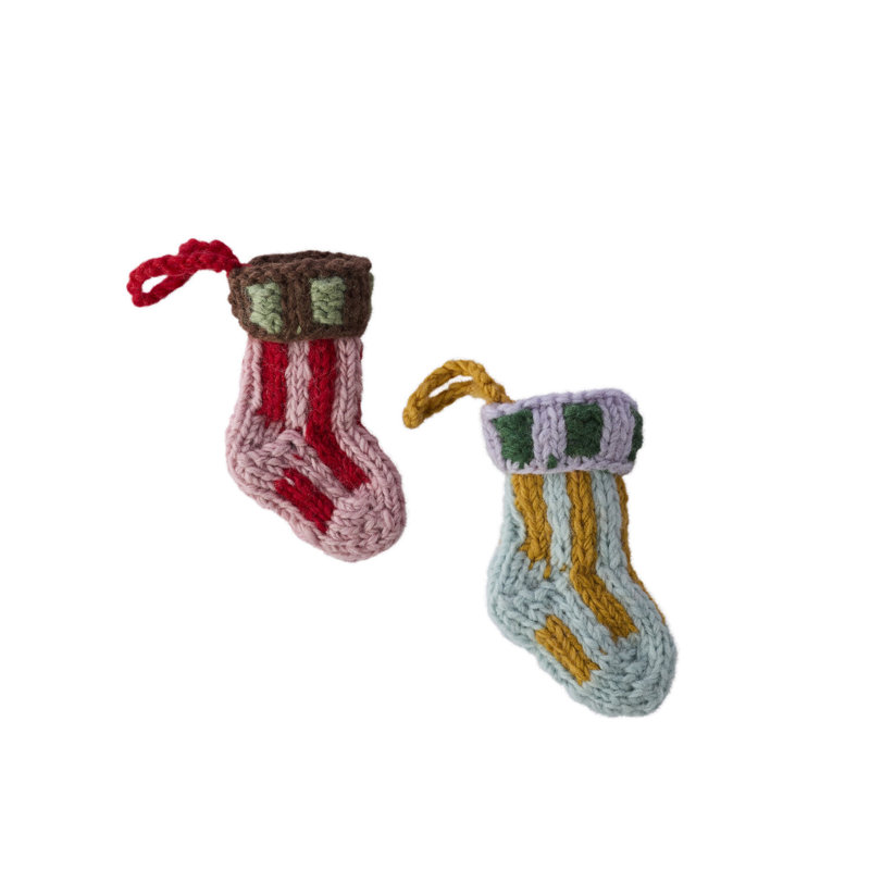 Tiny Stocking Ornament 6"x 4"