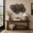 Metal Geometric Overlapping Perforated Plate Black Wall Decor