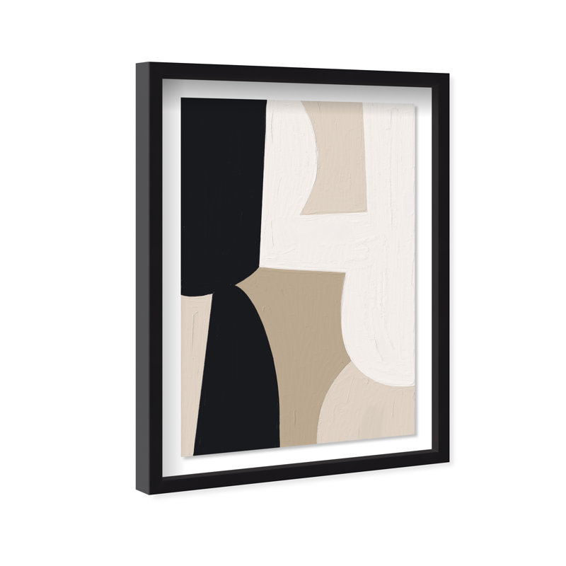 Minimalist Modernism Print by Oliver Gal, 17.5"H x 25.5"W, Black Shadowbox