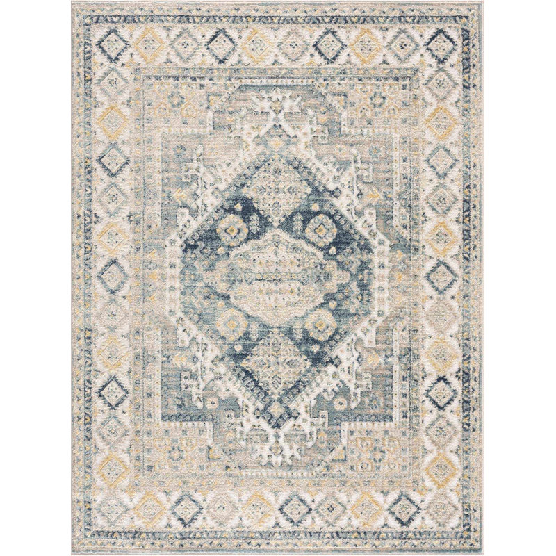 Brenda Moroccan Beige Area Rug, Rectangle 2' x 3'