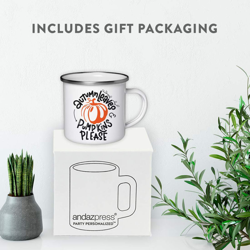 Tasse de camping Kaitlynn Leaves & Pumpkins