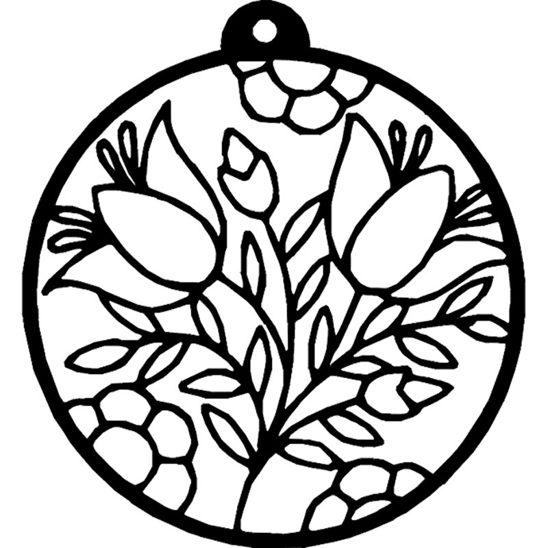 Round Flower Bouquet Wall Décor, 13" H x 12" W x 0.06" D