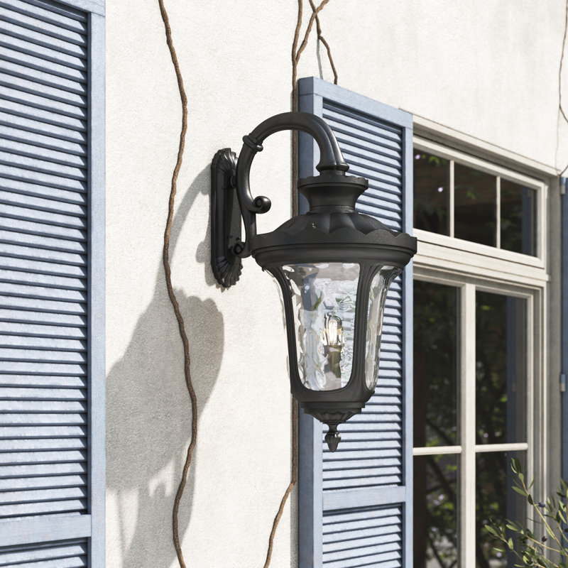 Lanterne murale d'extérieur 4 lumières Arelene, Clair, Noir