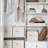 Large Closet Organizers With Handles, Rectangular Storage Baskets For Shelves, Foldable Closet Storage Bins For Linen Closet, 3-Pack, Stripes