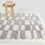 Tapis crème à carreaux moderne Sylvester-1881679794