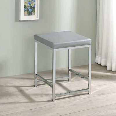 Tabouret de coiffeuse carré rembourré