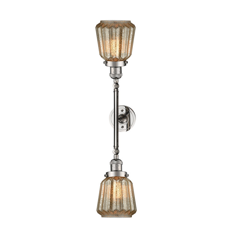 Vinson 2 - Light Dimmable Vanity Light, Polished Nickel, Mercury