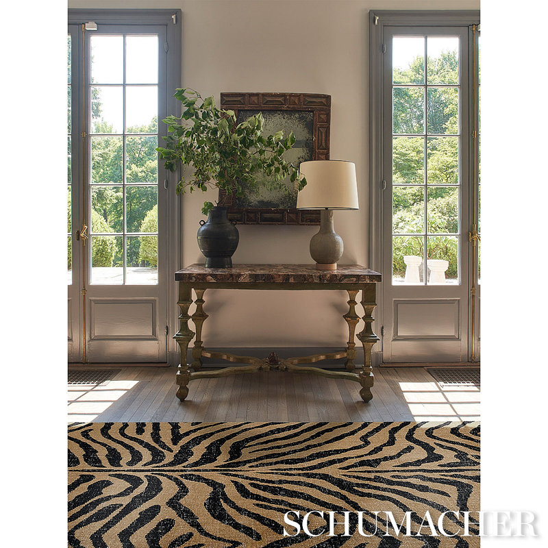 Zebre Hand-Knotted Rug, Rectangle 10' x 14'