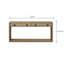 Console English Knotty Oak