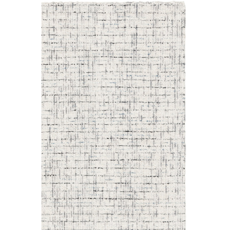 Tapis abstrait gris / ivoire MSR, Rectangle 8 pi x 10 pi