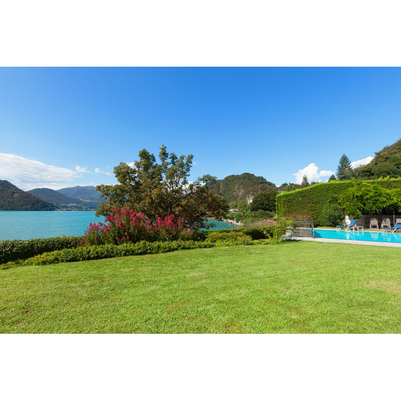 Magaret Garden With Pool by Patrick Jennings - Wrapped Canvas Print, 30cm H x 46cm W x 3.8cm D