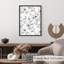 «Floral Floral Dreams Black & White II», reproduction d'art moderne sans cadre