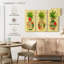 Collage d'ananas tropical triple Yarlin-108085673