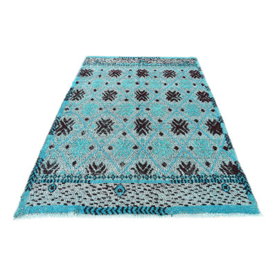 Tapis turquoise Pham 5 x 8