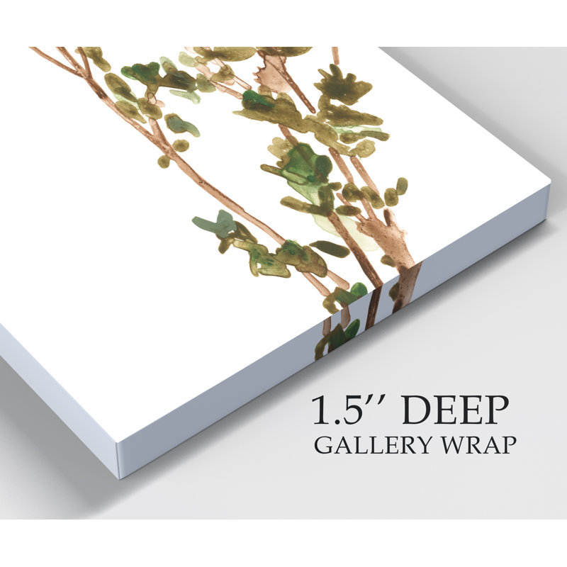 Earthtone Herbs II - reproduction d'art sur toile, H 40 po x l 30 po x P 1 po, Toile tendue