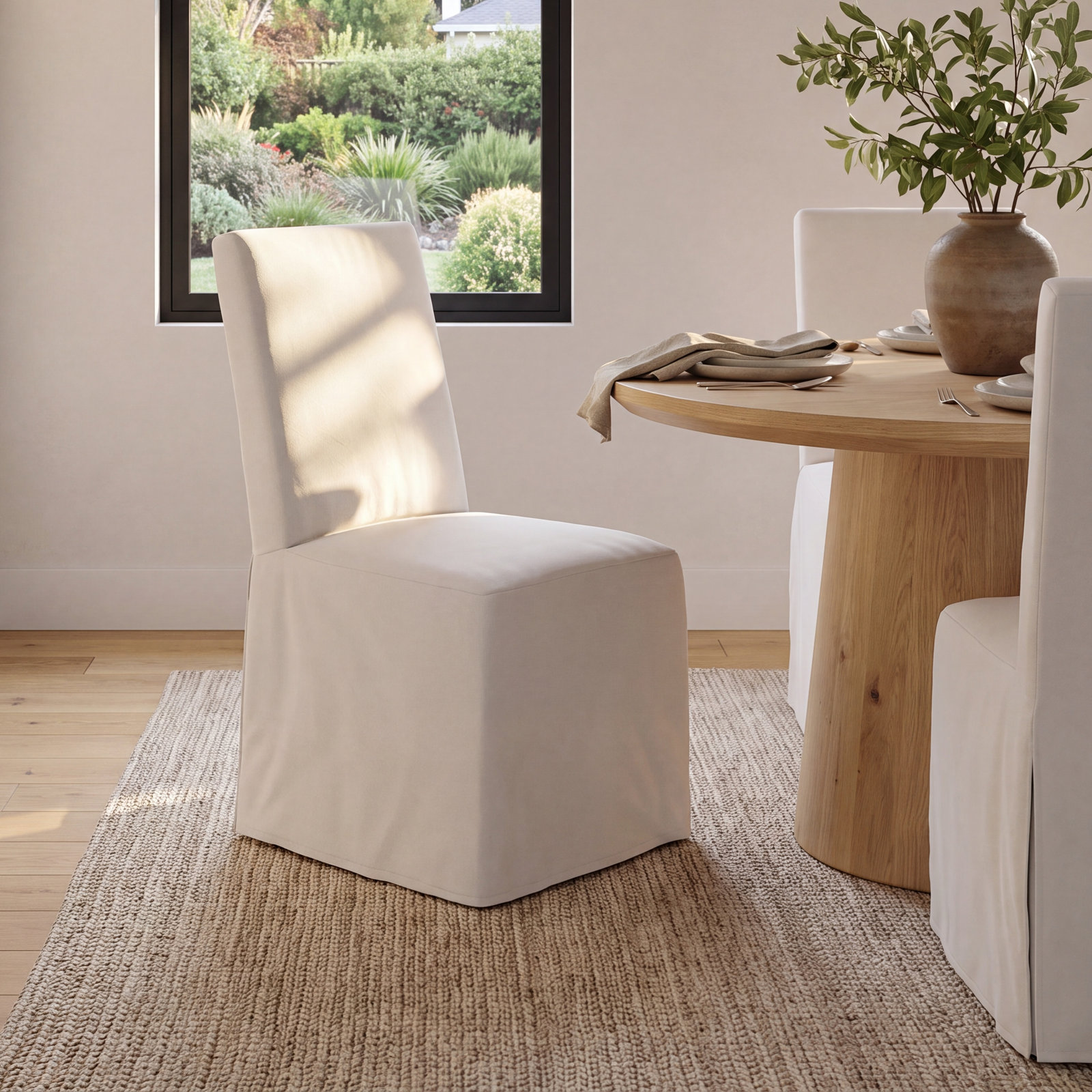Taja Parsons Dining Chair, Gray