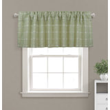 Antonisha Plaid Tailored 56'' W Window Valance