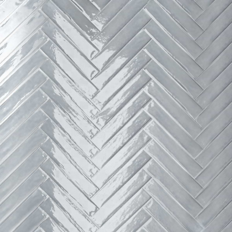 Paint 3x16 Glossy Porcelain Tile, Azur Blue