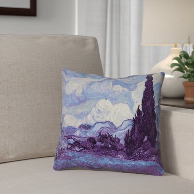 Vincent Van Gogh Wheat Field with Cypresses Double Sided Print Pillow Cover -  ArtVerse, VAN025P1414I