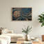 Toile sarcelle et or-307503492