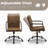 Blair Industrial Genuine Leather Swivel Tufted Executive Office Task Chair With 5-Star Base And Casters-1240466147