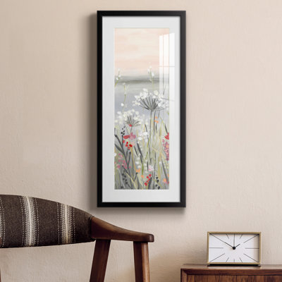 Peinture sur papier encadrée