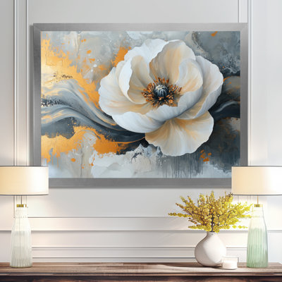 Abstrait moderne pivoine moderne flux II