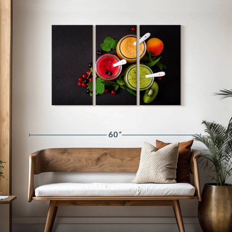 Yarlin Assorted Fruit Smoothies, 28" H x 45" W