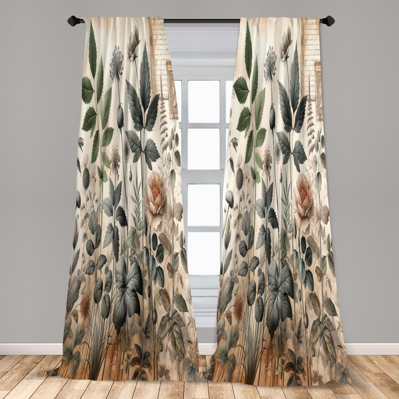 Semi Sheer Curtain, 56" W x 84" L