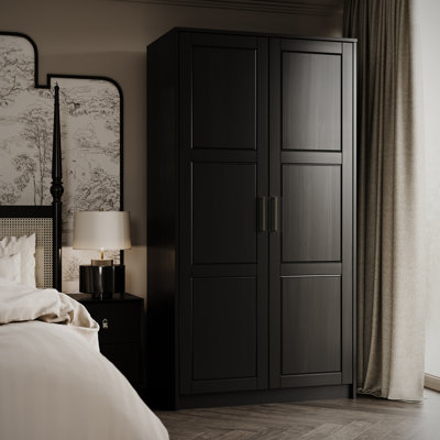 Armoire-penderie 100% bois massif 2 portes Urban