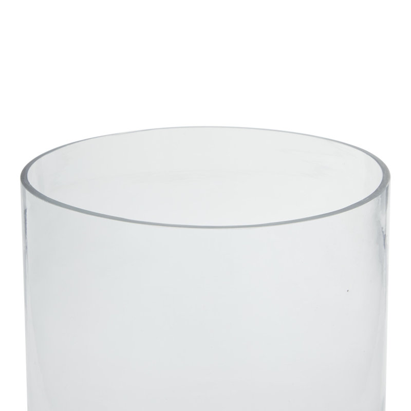 Glass Handmade Turned Style Pillar Silver Hurricane Lamp with Smoked Glass Finish