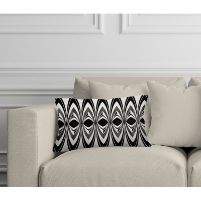 Geometric Outdoor Reversible Throw Pillow