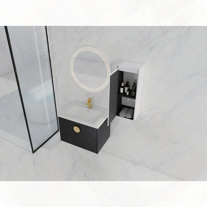 Meuble-lavabo mural avec évier en céramique