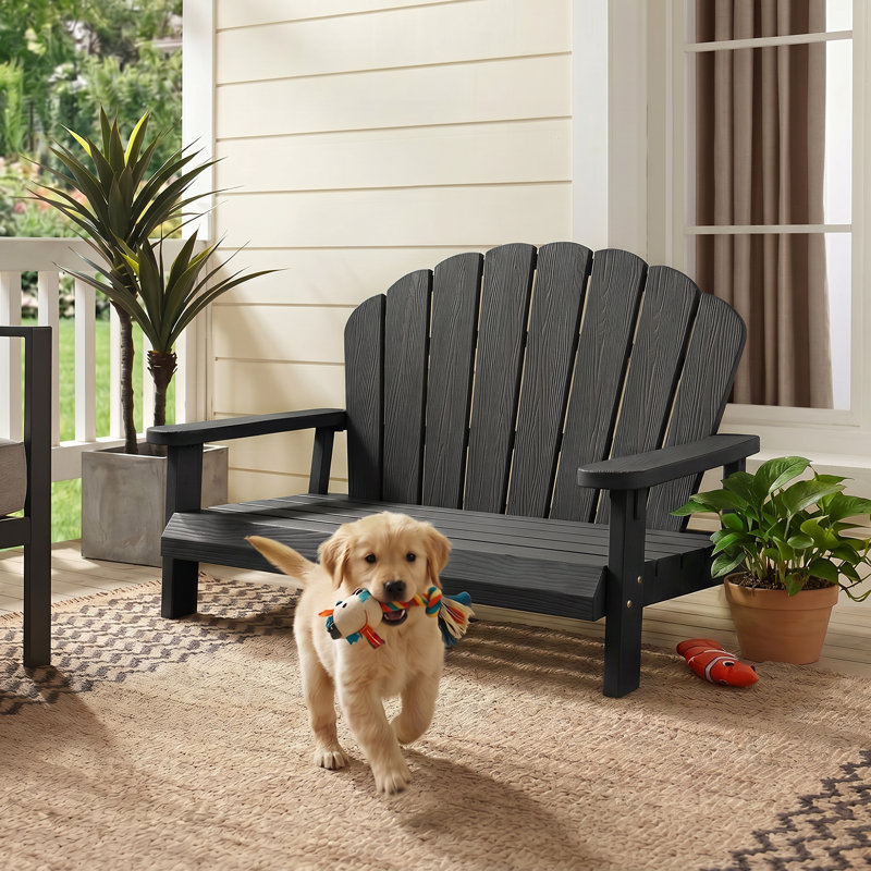 Lit pour chien en résine, refuge sécuritaire pour animaux à 3 côtés, lit surélevé imperméable et facile à nettoyer pour les petits, moyens et grands chiens